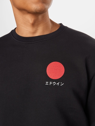 EDWIN Sweatshirt 'Japanese Sun' in Schwarz