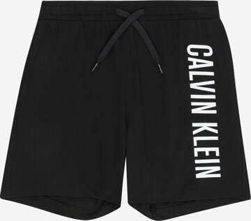 Calvin Klein Swimwear Loosefit Broek in Zwart: voorkant