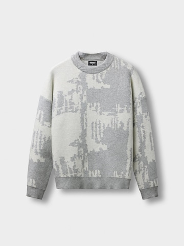 Burocs Sweater 'Knit Static' in Grey: front