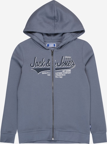 Jack & Jones Junior Кофта на молнии в Синий: спереди