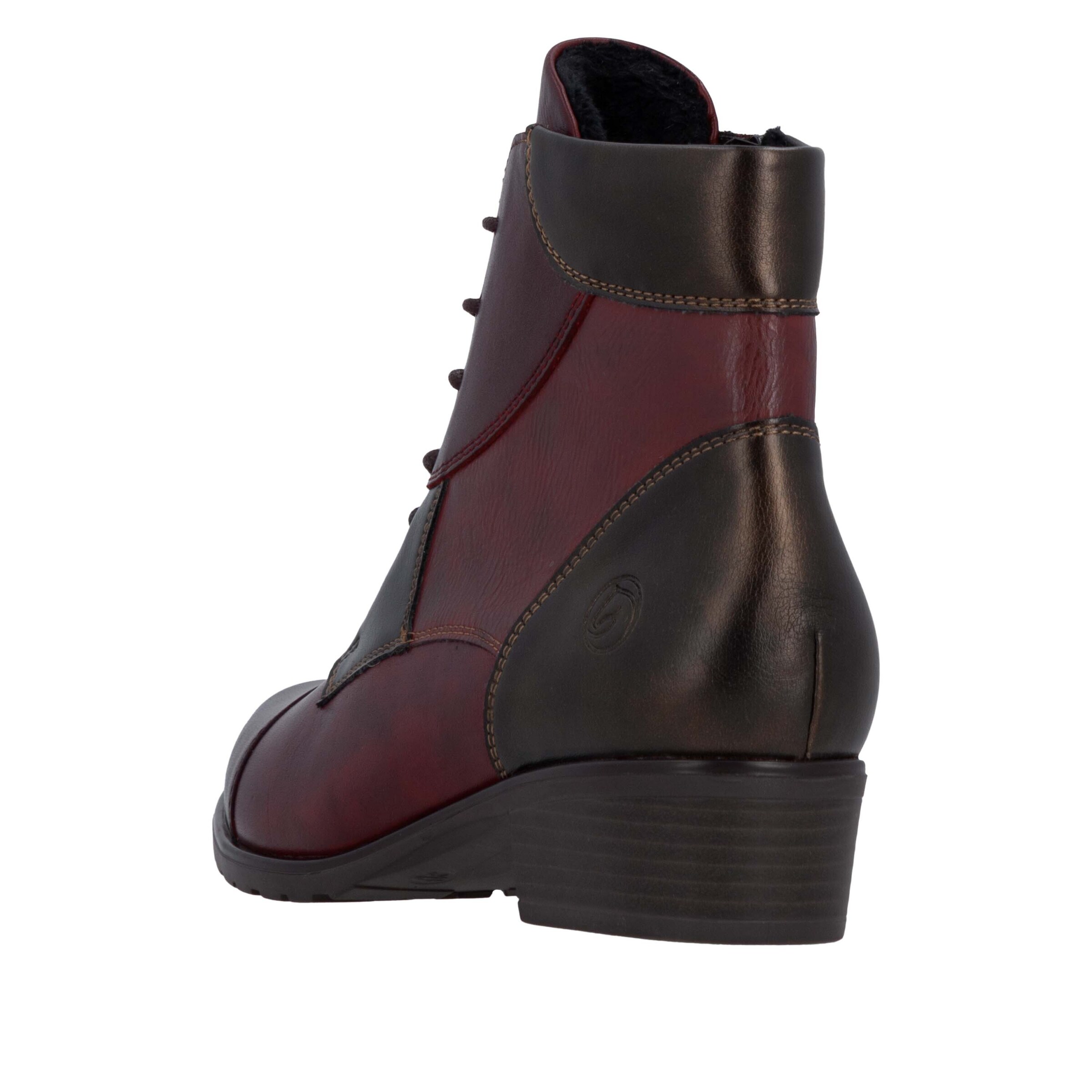 Bottines à lacets 'D6882' REMONTE en rouge