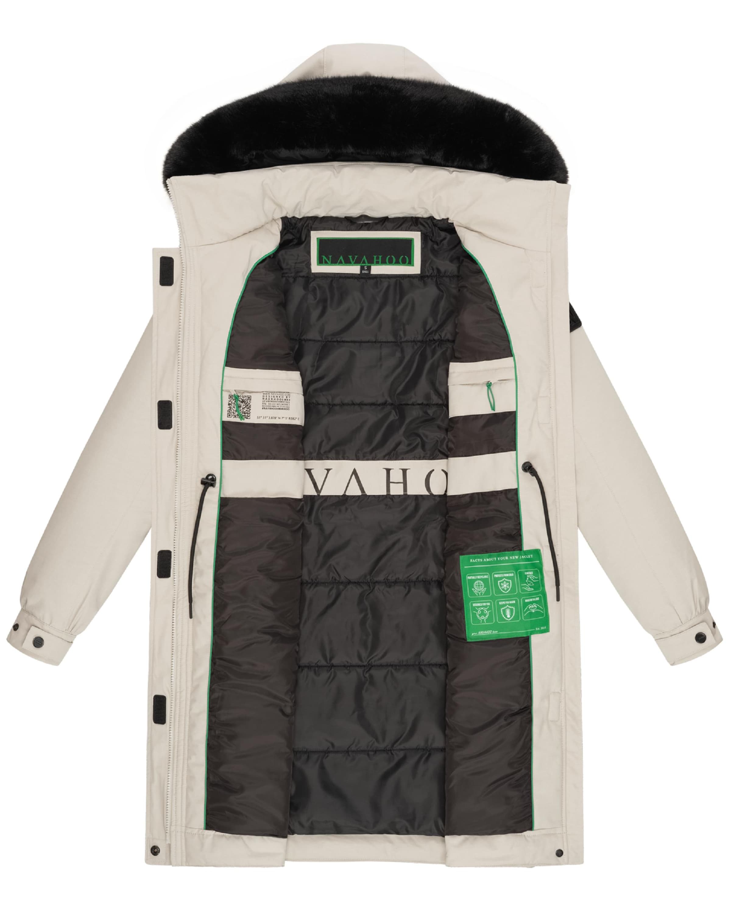 NAVAHOO Övergångskappa 'Kaltwetterretter' i beige