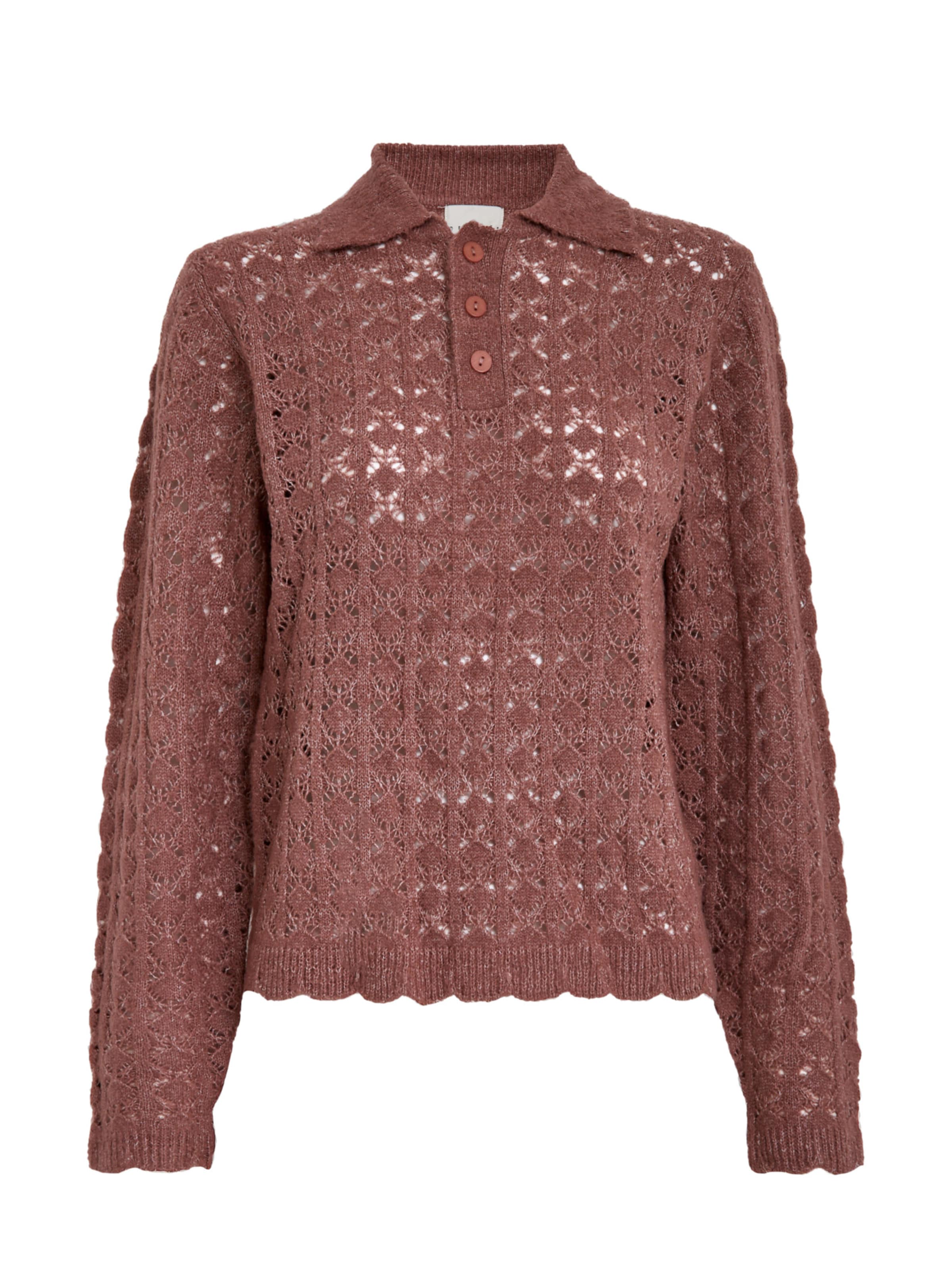 Pull-over 'Laney' DESIRES en marron : devant