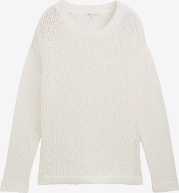 Pulover de la TOM TAILOR DENIM pe alb: față