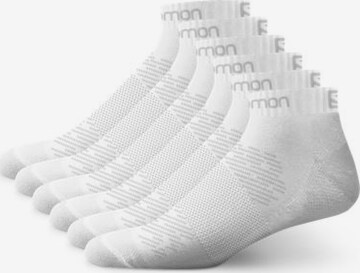 SALOMON Socken 'mesh Ventilation Life' in Weiß: predná strana