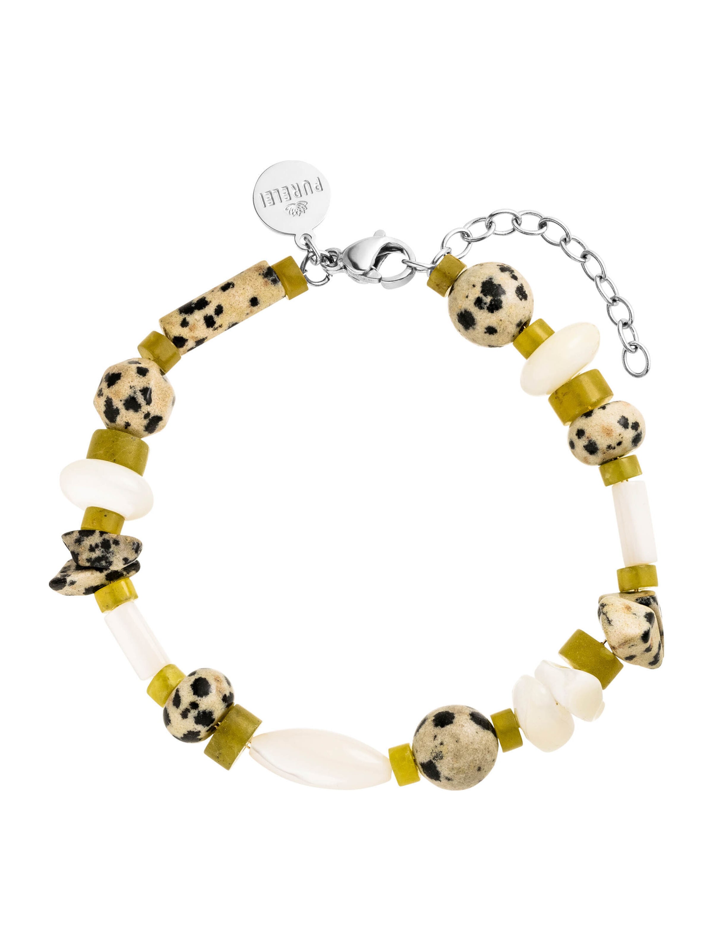 PURELEI - Pulsera 'Coast' en verde: frente