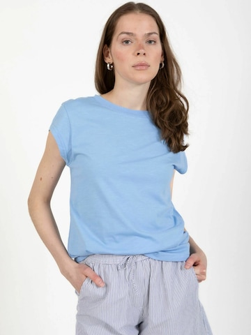 Coster Copenhagen - Top ' CC ' en azul: frente