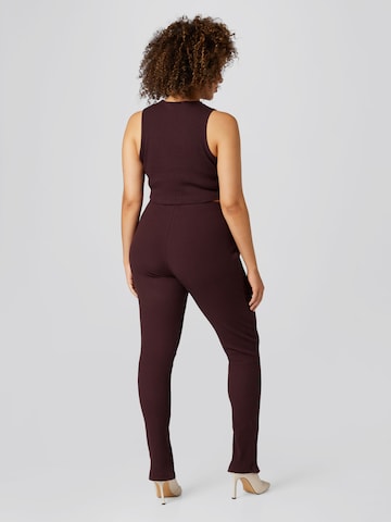 Skinny Leggings 'Indira' di A LOT LESS in marrone