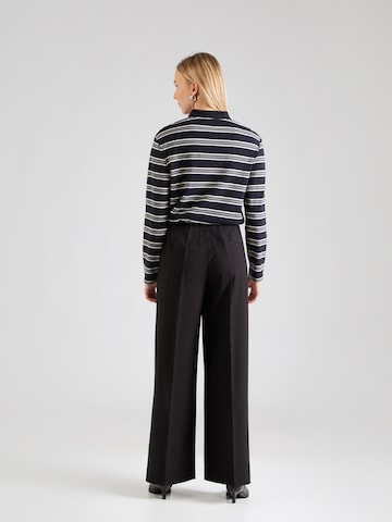 Wide Leg Pantalon à pince 'Machella' MSCH COPENHAGEN en noir