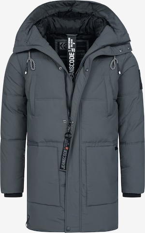 INDICODE JEANS Winterparka ' INMylo ' in Grijs: voorkant