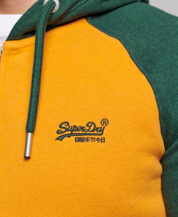 Veste de survêtement Superdry en jaune