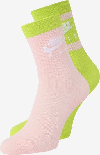 Nike Sportswear Sports socks 'Everyday Essential' in Reed / Pink / White, Item view