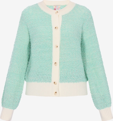Cardigan IZIA en vert : devant