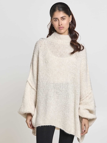 Lilavie Strickpullover ' Maraa ' in Beige: Vorderseite