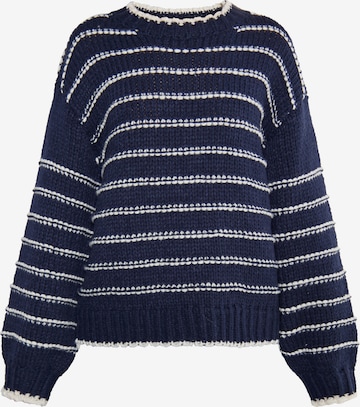 DreiMaster Maritim Sweater 'Grassland' in Blue: front