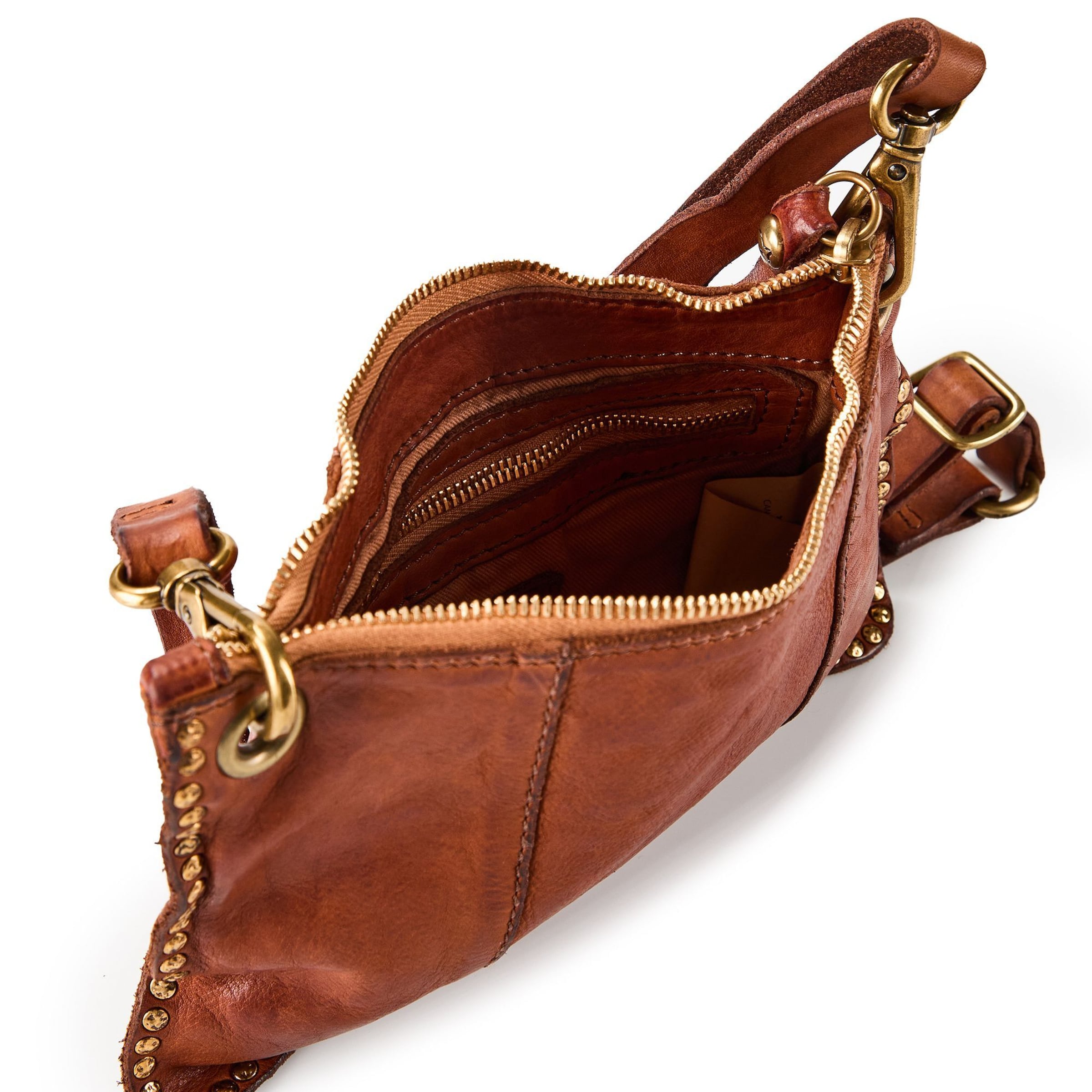 Campomaggi Schoudertas 'Ebe' in Bruin