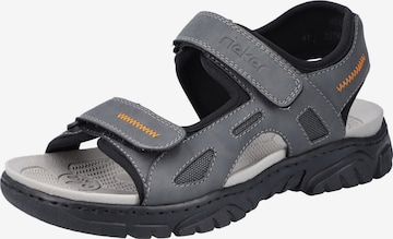 Rieker Hiking Sandals in Grey: front