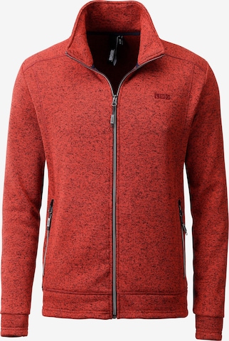 LPO Knit Cardigan 'Owen 2' in Red: front