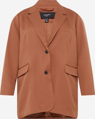 Vero Moda Curve Blazer in Brown: front