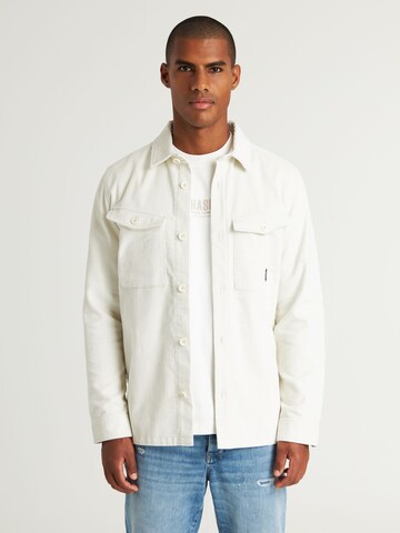 CHASIN' Regular fit Overhemd 'Stryke Cord' in Wit: voorkant