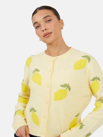 BRAVE SOUL Cardigan i gul