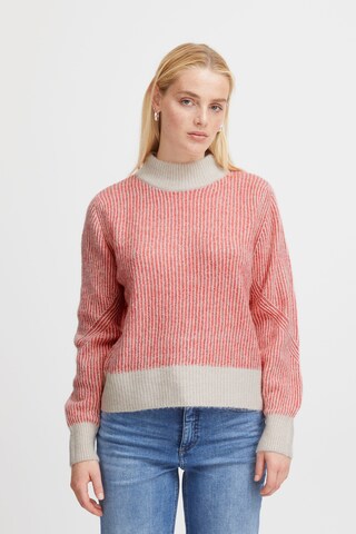 ICHI Sweater 'Kamara' in Red: front