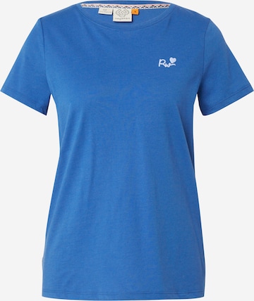 Ragwear T-Shirt 'ADORI LOVE' in Blau: predná strana