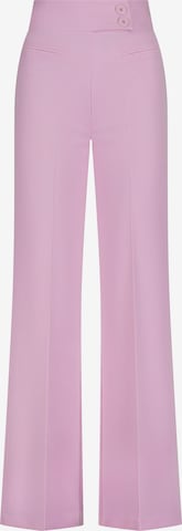 Nicowa Wide leg Pleated Pants 'COREANA' in Pink: front