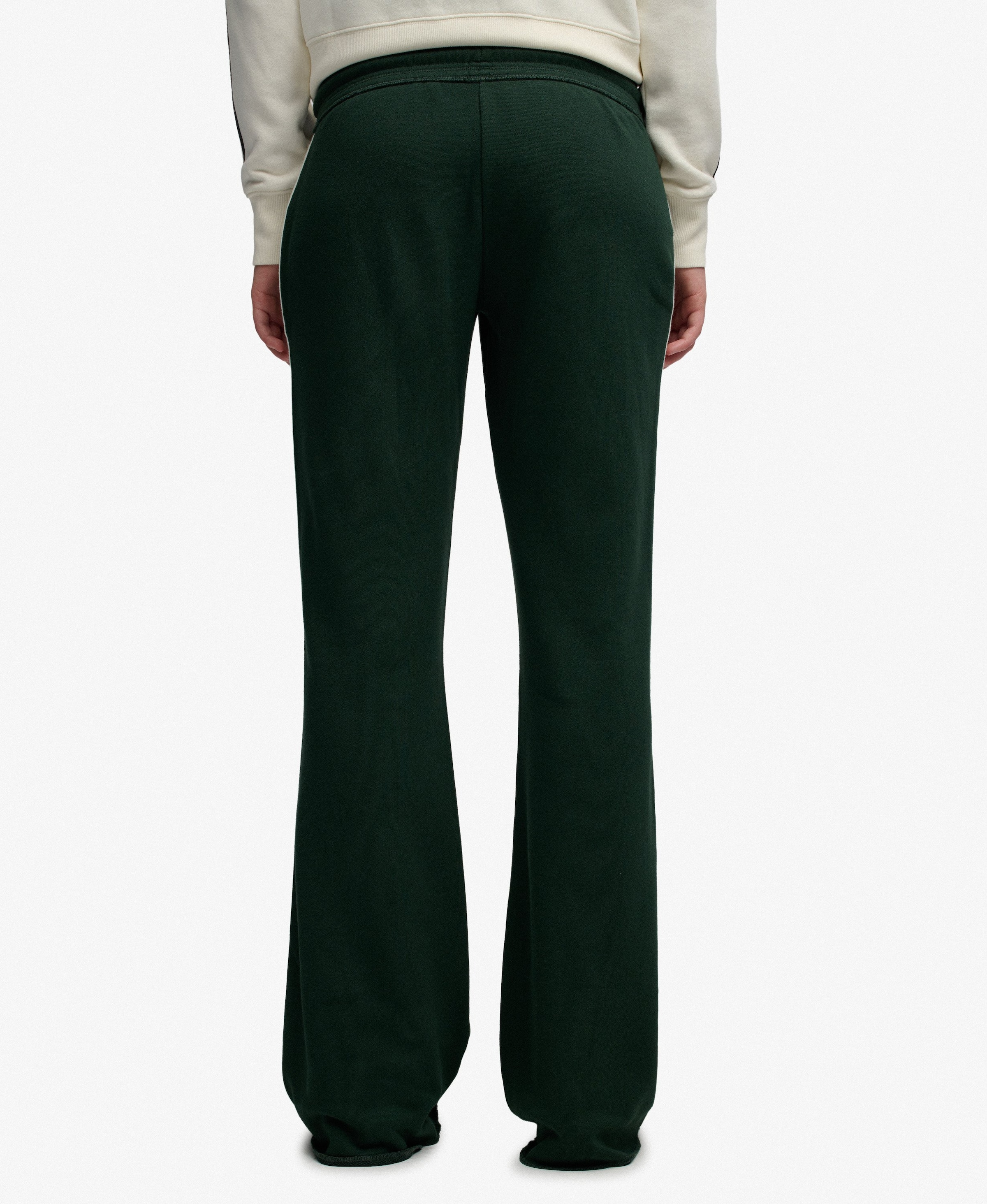Superdry & Co Flared Broek 'Athletic Essentials' in Groen