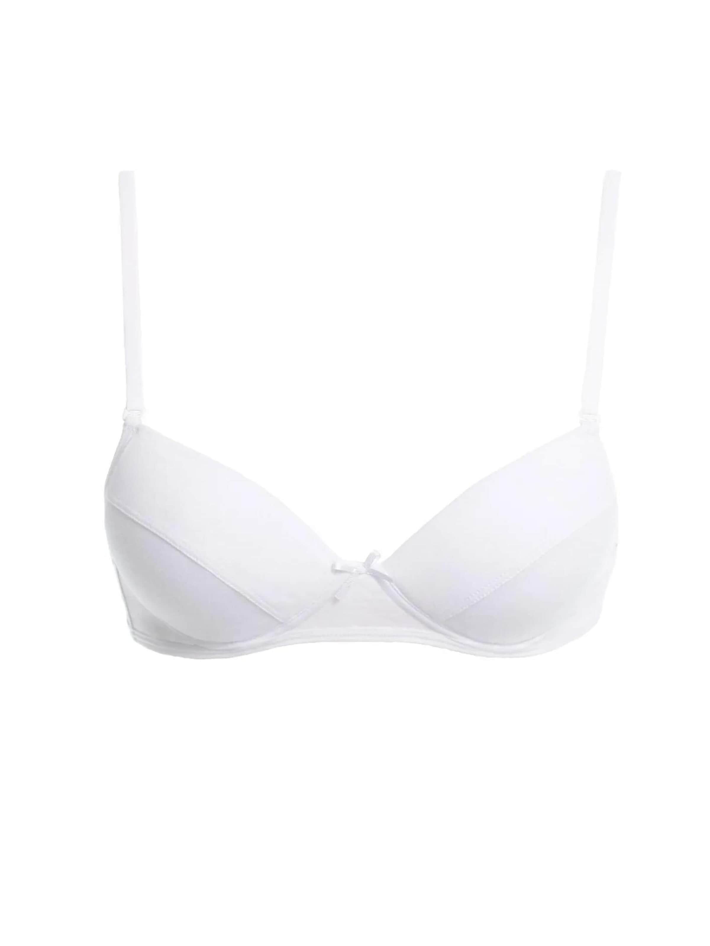 Key T-shirt Bra 'Biustonosz TBC 024' in White: front