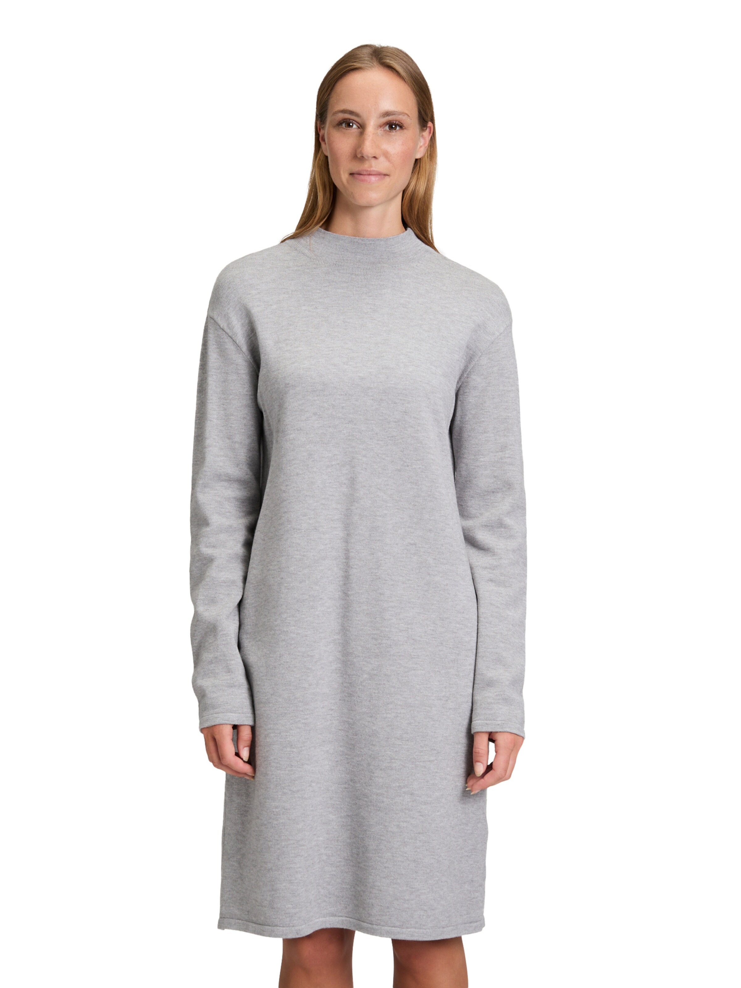 Robes en maille Betty Barclay en gris : devant