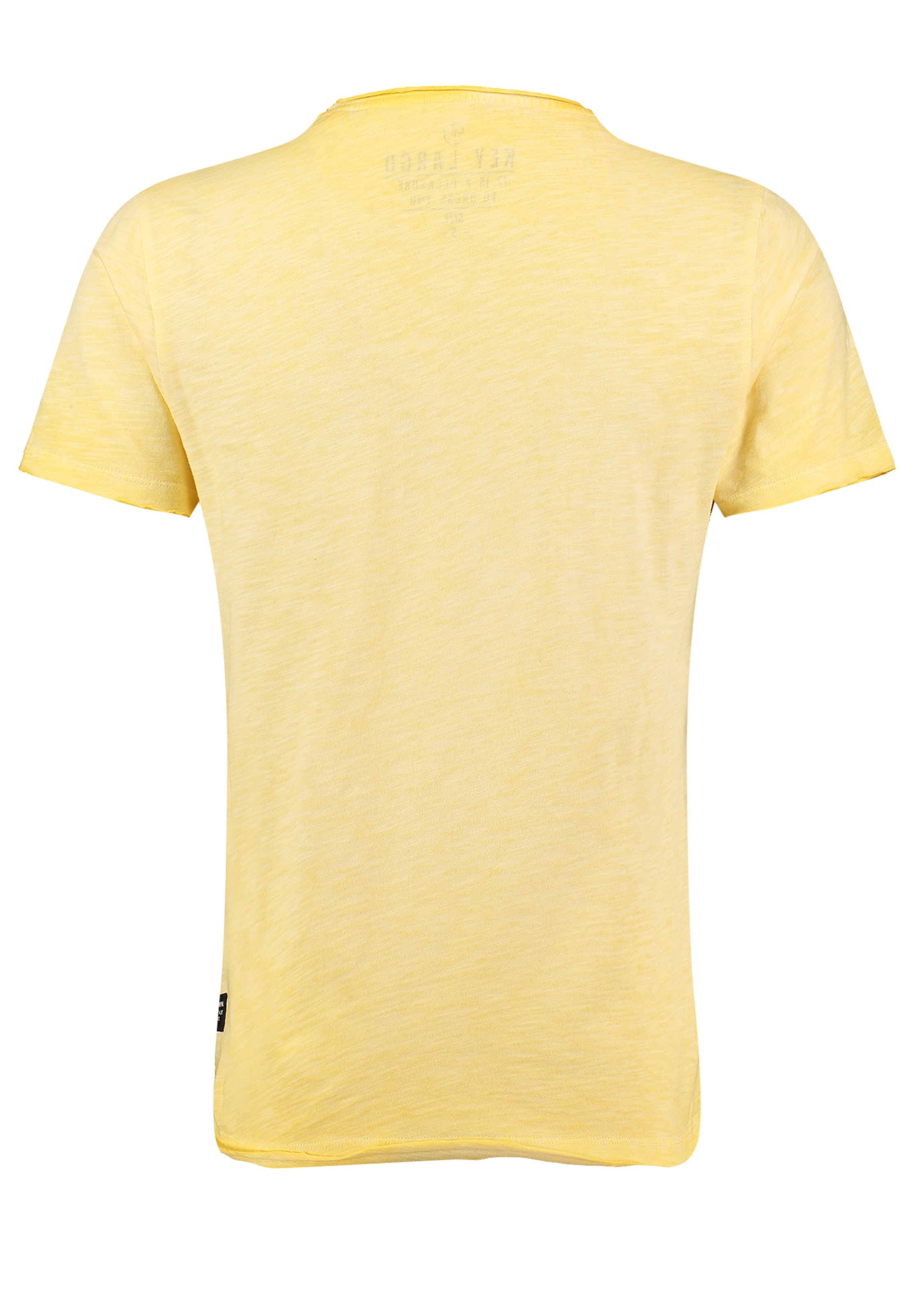 Key Largo T-Shirt 'KLRACEWAY' in Gelb