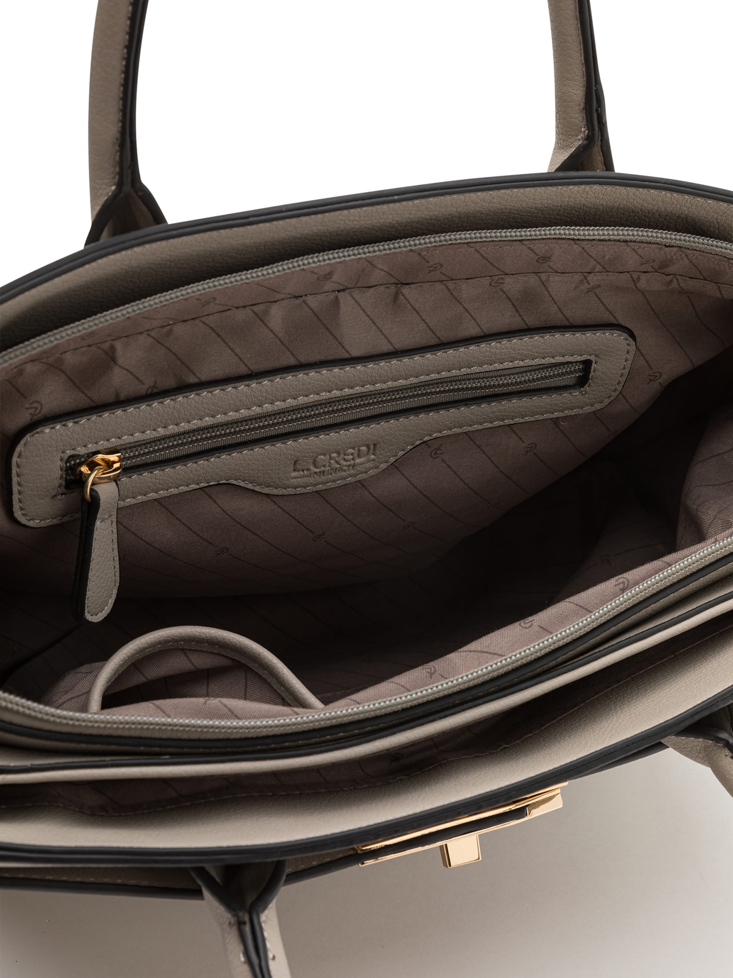 L.CREDI Handbag 'Konstanze' in Beige