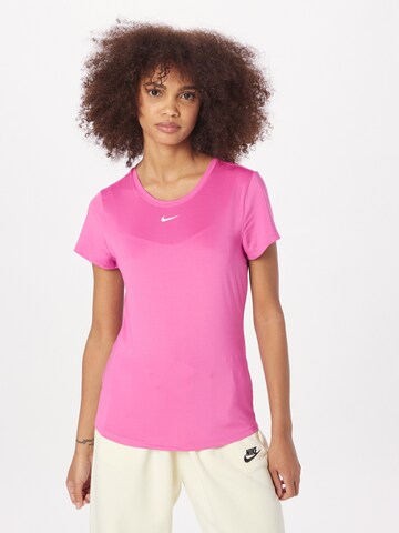 NIKE Performance shirt in Pink: front