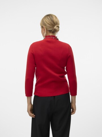 VERO MODA Trui 'VMGold' in Rood