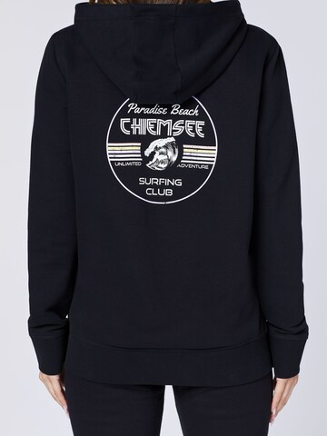 CHIEMSEE Zip-Up Hoodie in Black