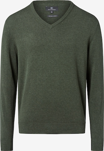 Pull-over Nils Sundström en vert : devant