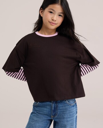 Maglietta di WE Fashion in marrone: frontale