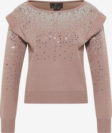 Pull-over faina en rose : devant