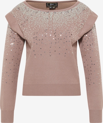 Pull-over faina en rose : devant