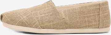TOMS - Alpargatas en beige: frente