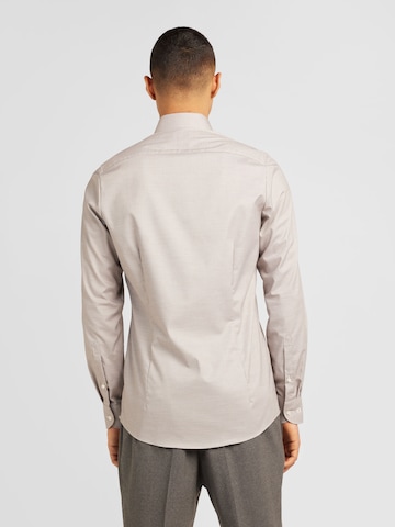 OLYMP - Ajuste estrecho Camisa de negocios en beige