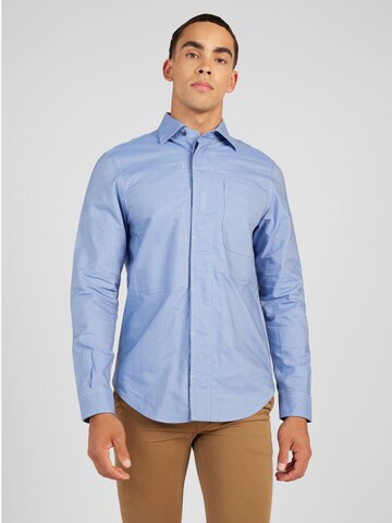 G-Star RAW Regular fit Overhemd 'Secret' in Blauw: voorkant