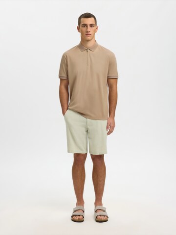 SELECTED Tričko 'SLHFAVE' – hnědá