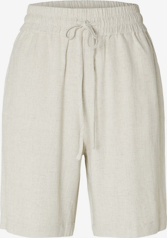 SELECTED FEMME Regular Pants in White: front