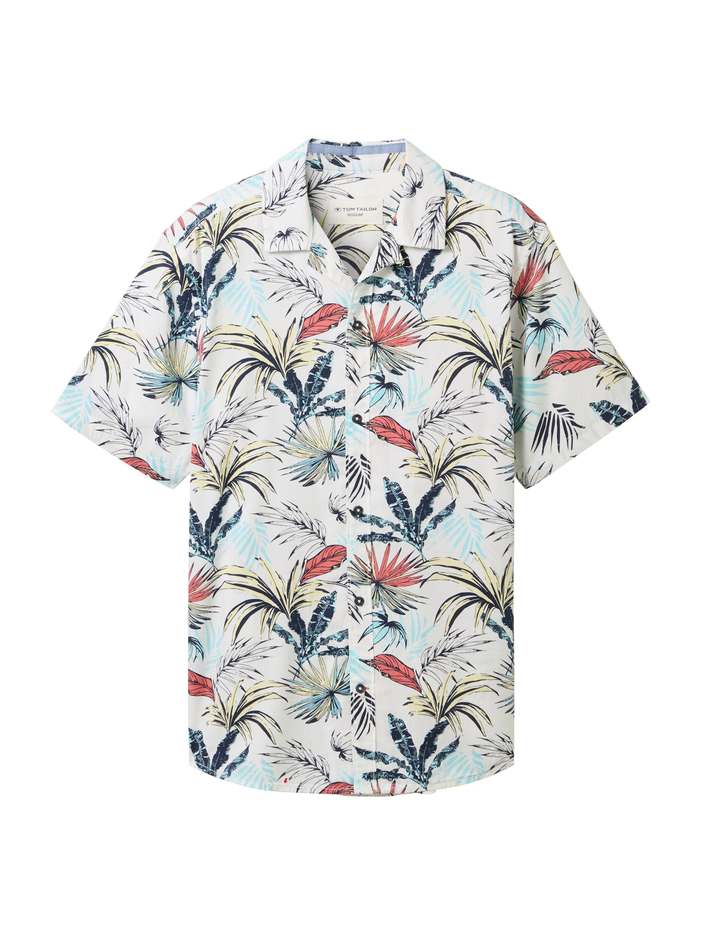 TOM TAILOR Regular fit Overhemd in Wit: voorkant