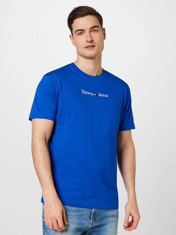 Tommy Jeans Shirt in Blauw: voorkant