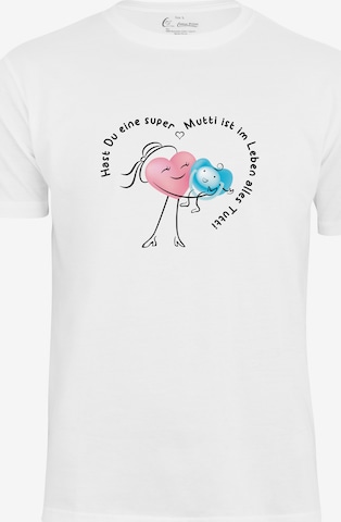 Cotton Prime Shirt 'Super Mutti' in Wit: voorkant