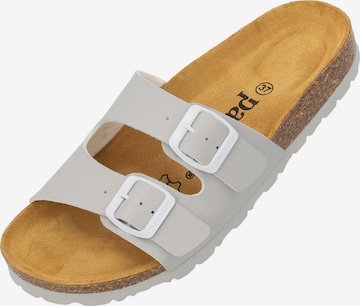 Palado Pantolette 'Palado Milos Matt' in Grau: Vorderseite
