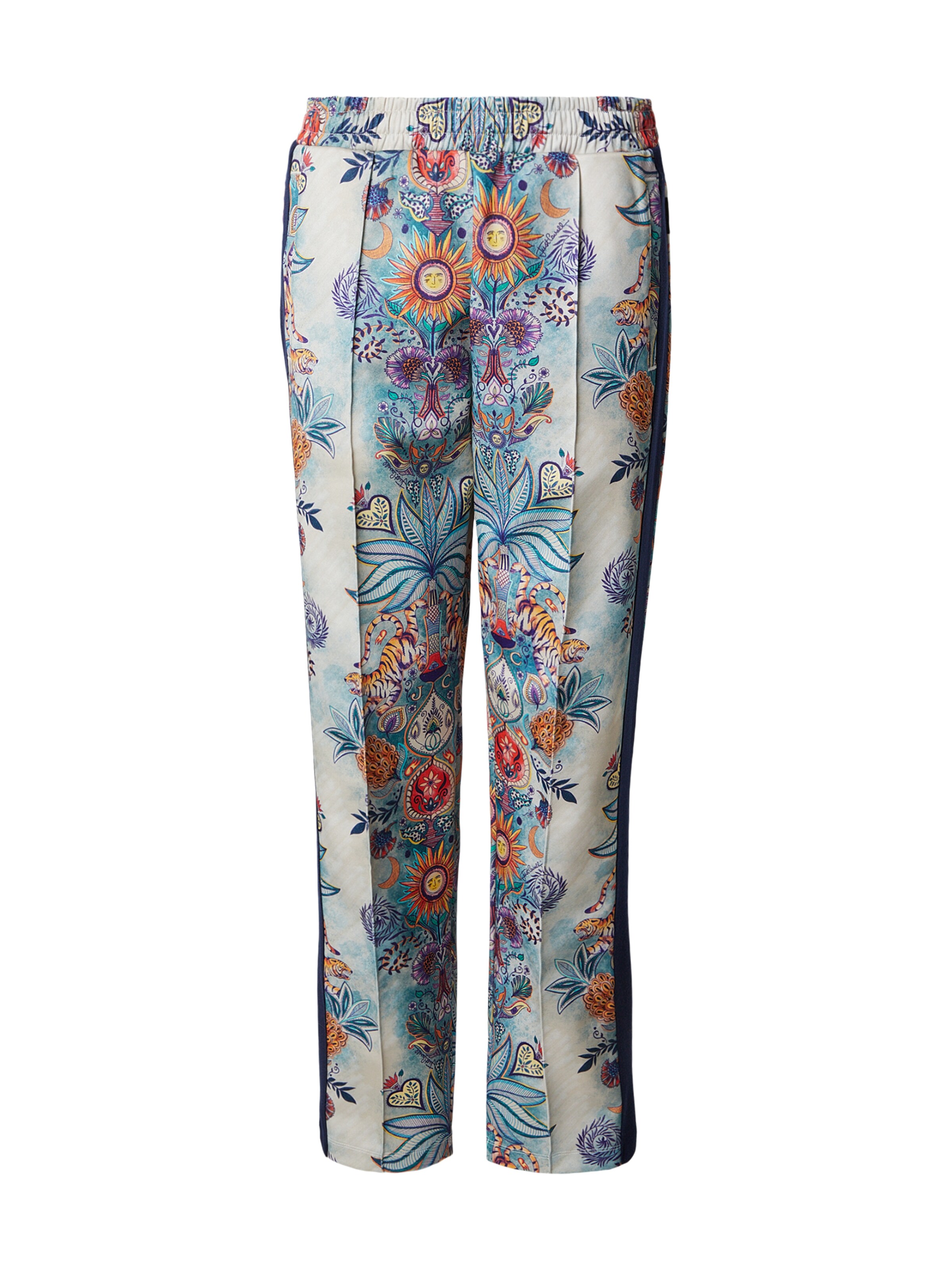 Just Cavalli regular Παντελόνι 'TROPICAL GARDEN' σε λευκό: μπροστά
